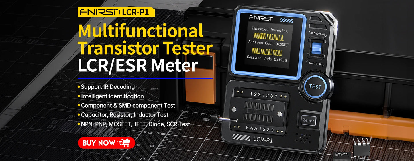 FNIRSI New DSO510 DSO152 DSO153 Mini Handheld Digital 2 IN 1 Oscilloscope Portable 48MS/s 10MHz Bandwidth Electronic Repair Tool