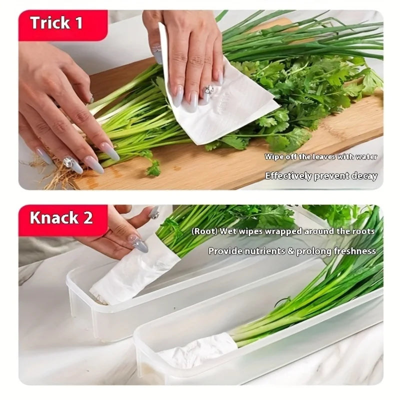 Refrigerator fresh-keeping storage box, fresh-keeping artifact,Small Food Preservation Boxes,Transparent Sealed Storage Box