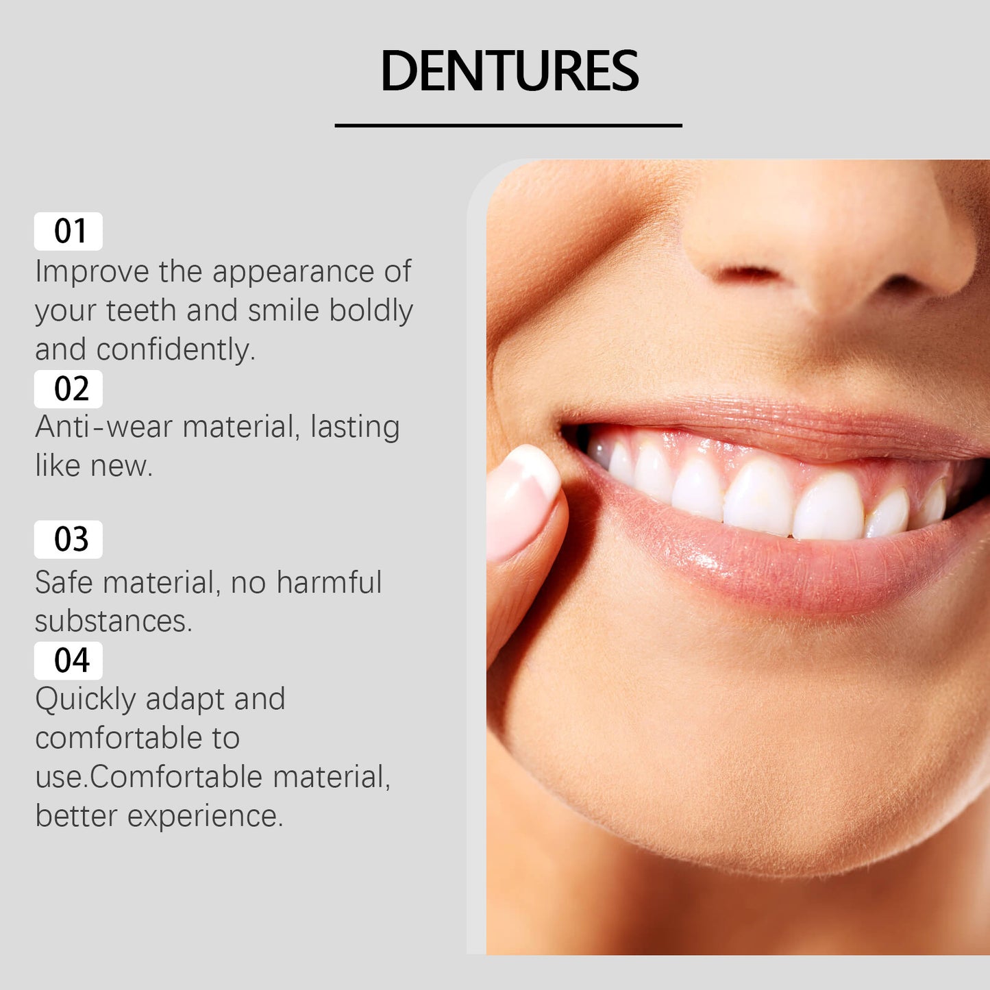 Silicone Dentures Suit Improve The Beauty Of Smile